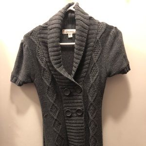Grey sweater dress